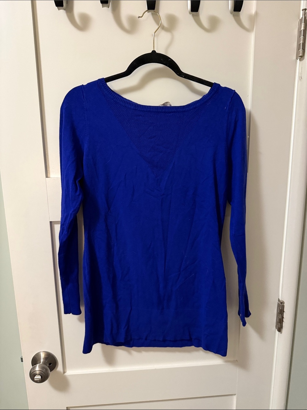 Michael Kors Royal Blue Long Sleeve Knit Top
